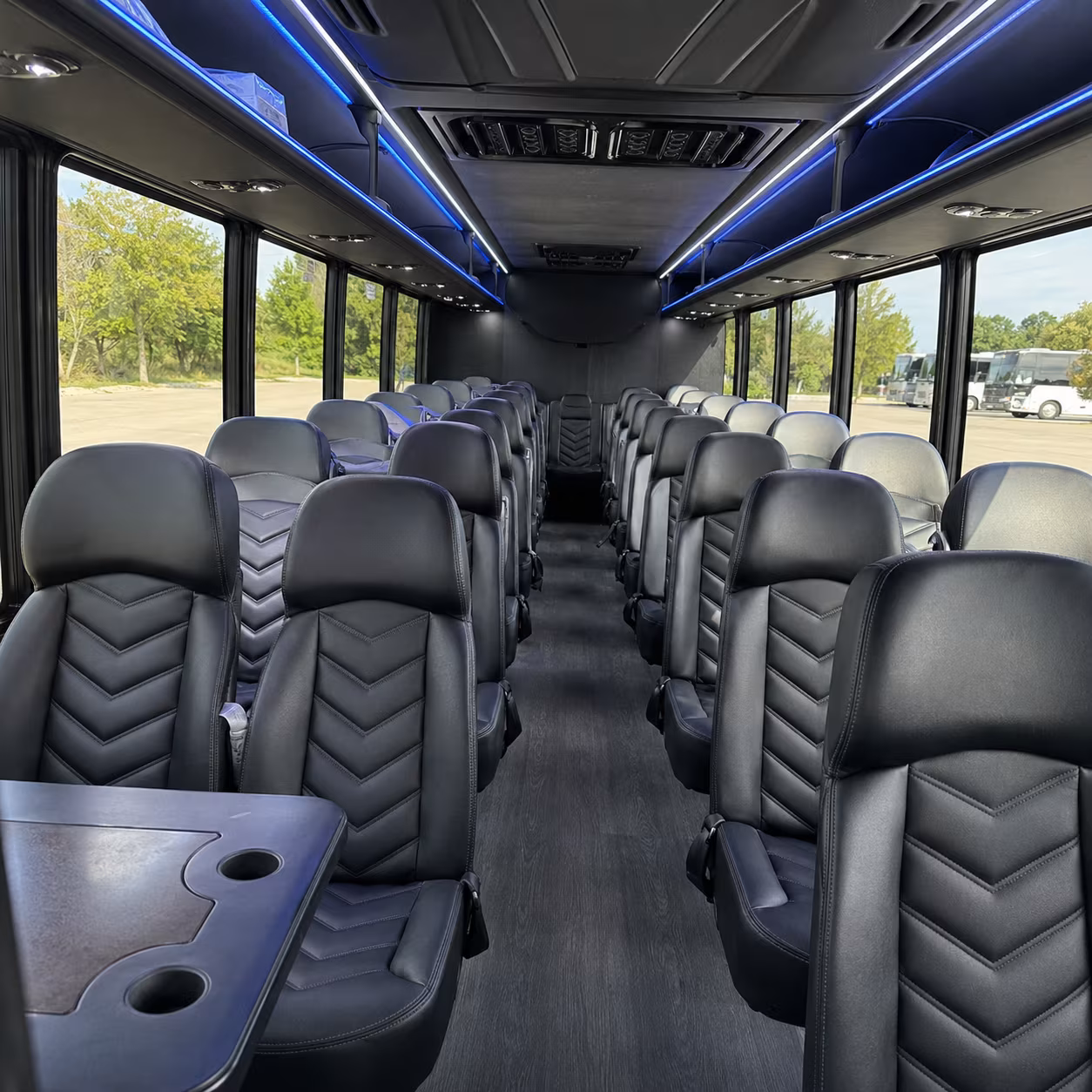 28 passenger minibus interior