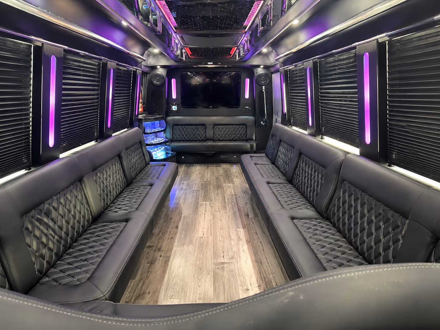 bridal party bus rentals for hampton virginia weddings