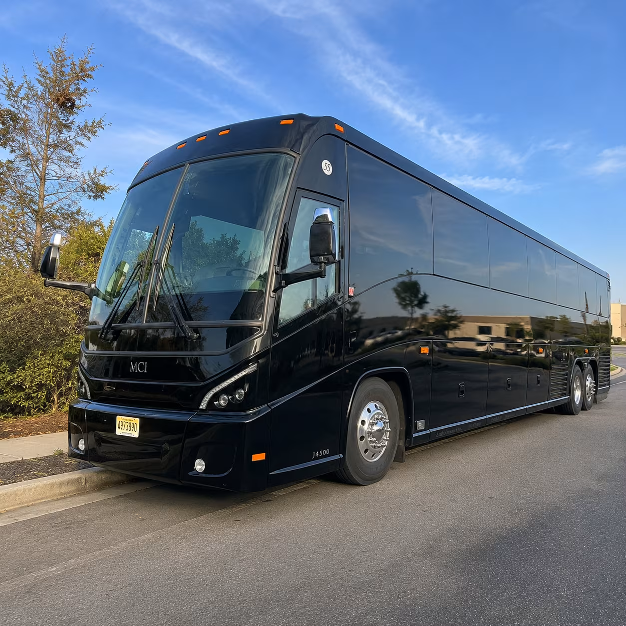 charter buses for defense contractor interagency group travel in hampton