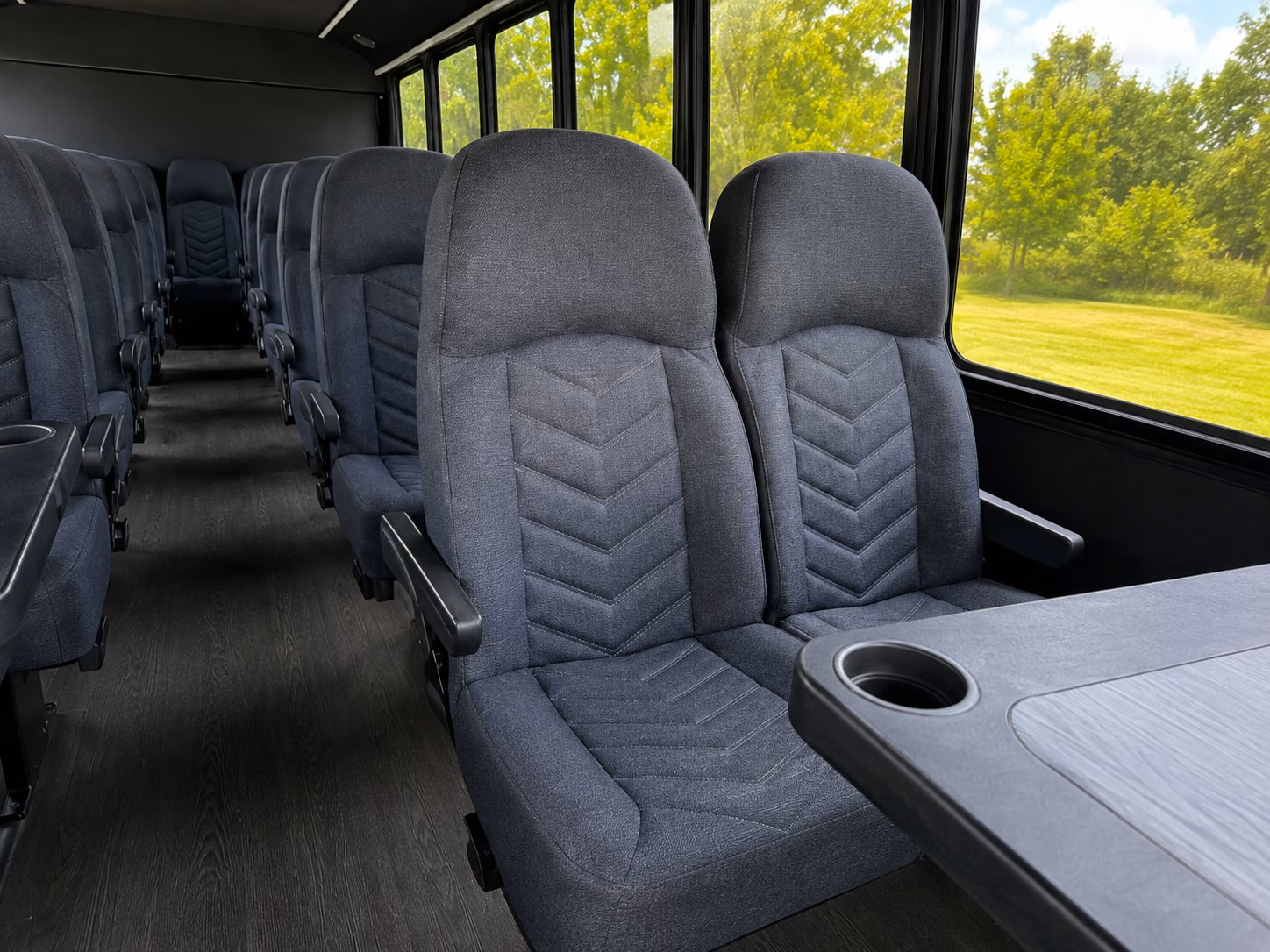 hampton 15 passenger minibus inside