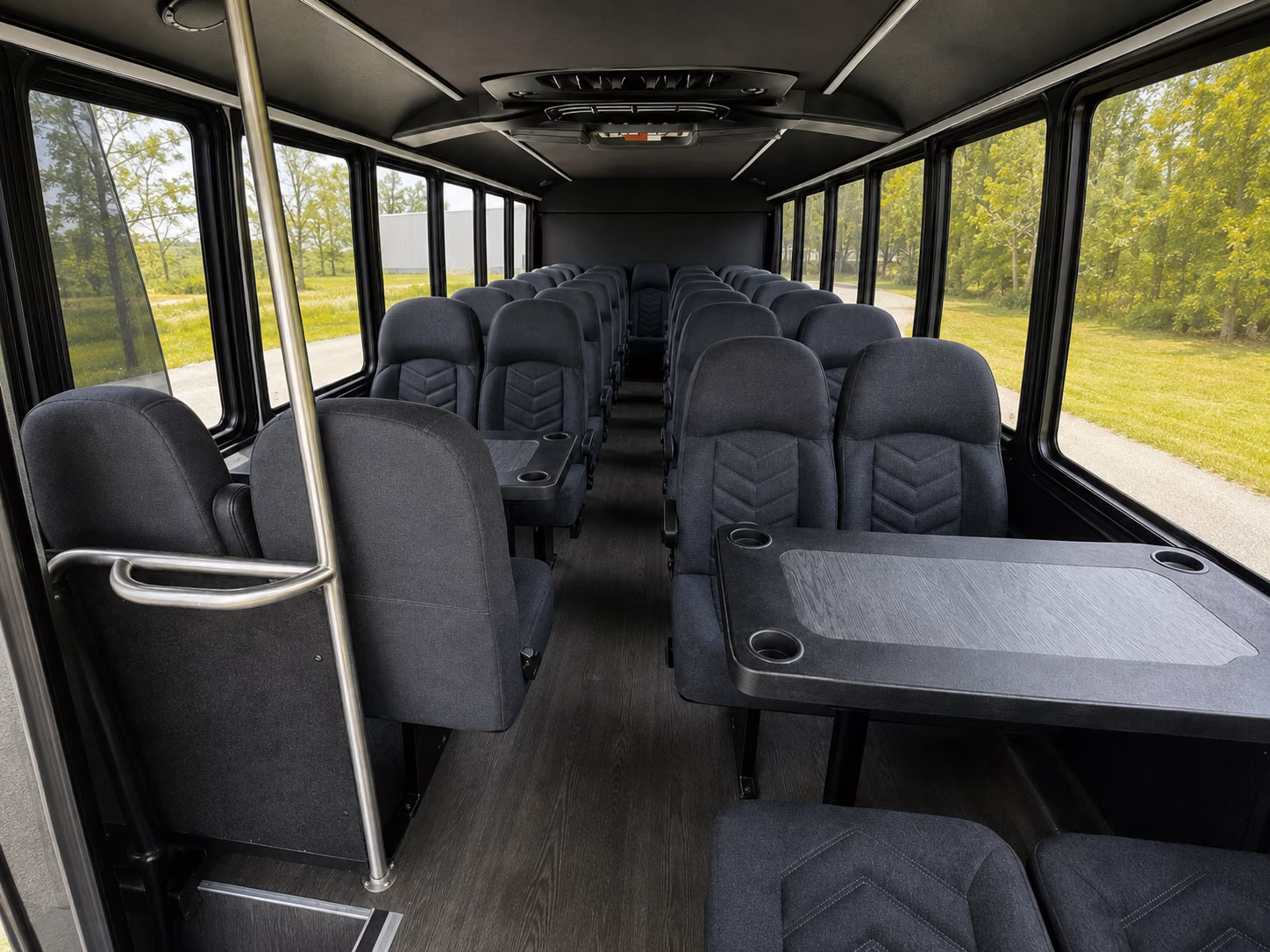 hampton 15 passenger minibus interior
