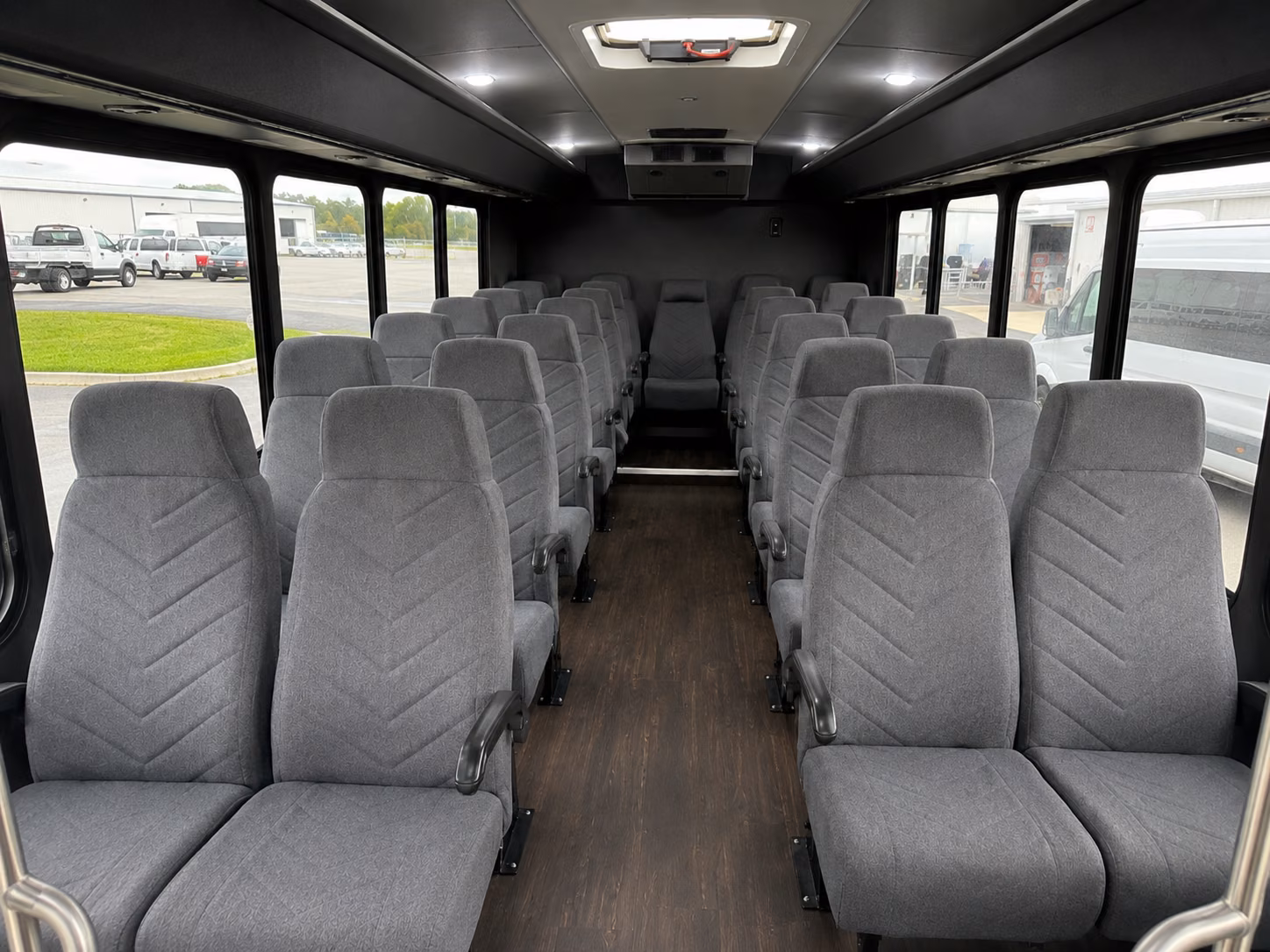 hampton 18 passenger minibus inside