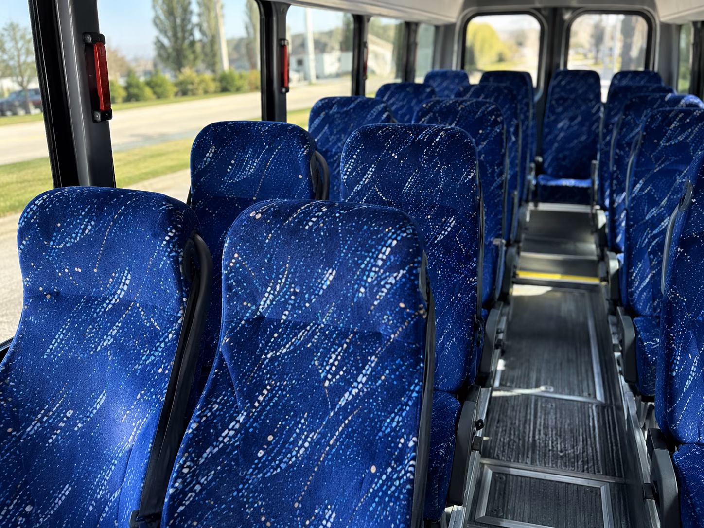 hampton 18 passenger minibus interior