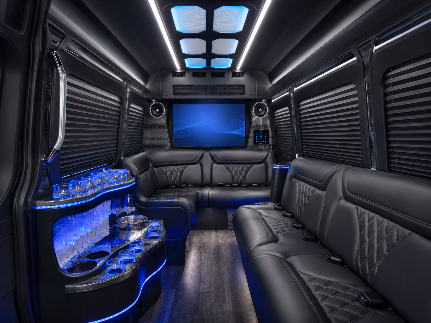 hampton 18 passenger party bus