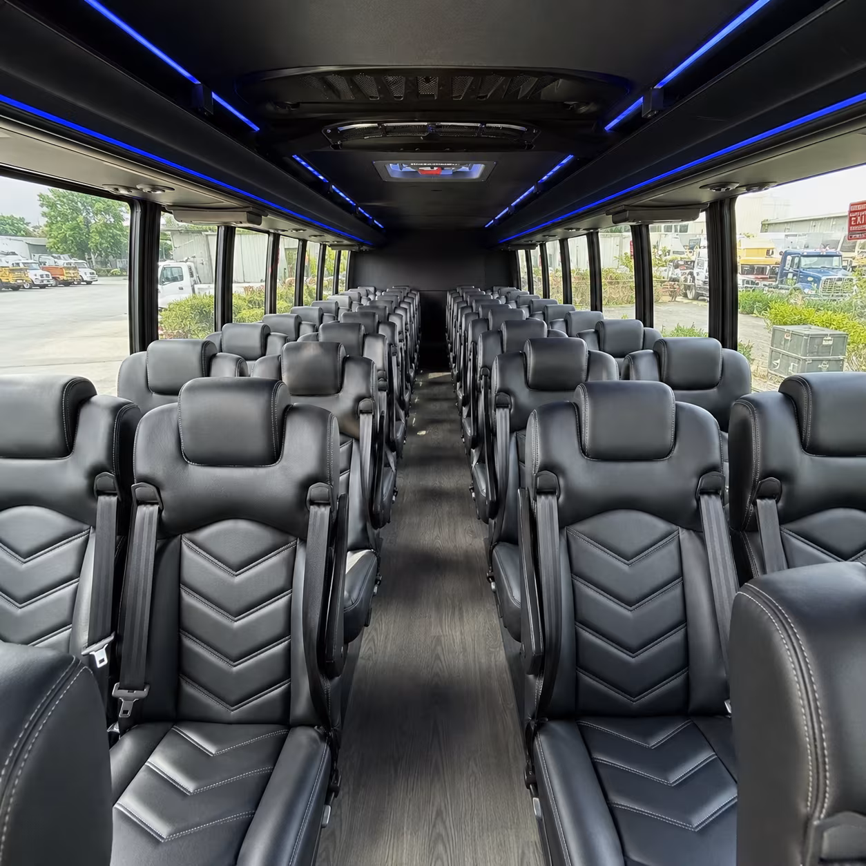 hampton 30 passenger minibus interior
