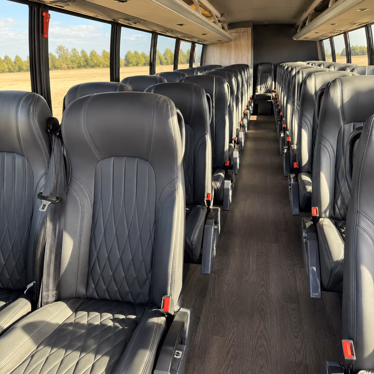 hampton 35 passenger minibus interior