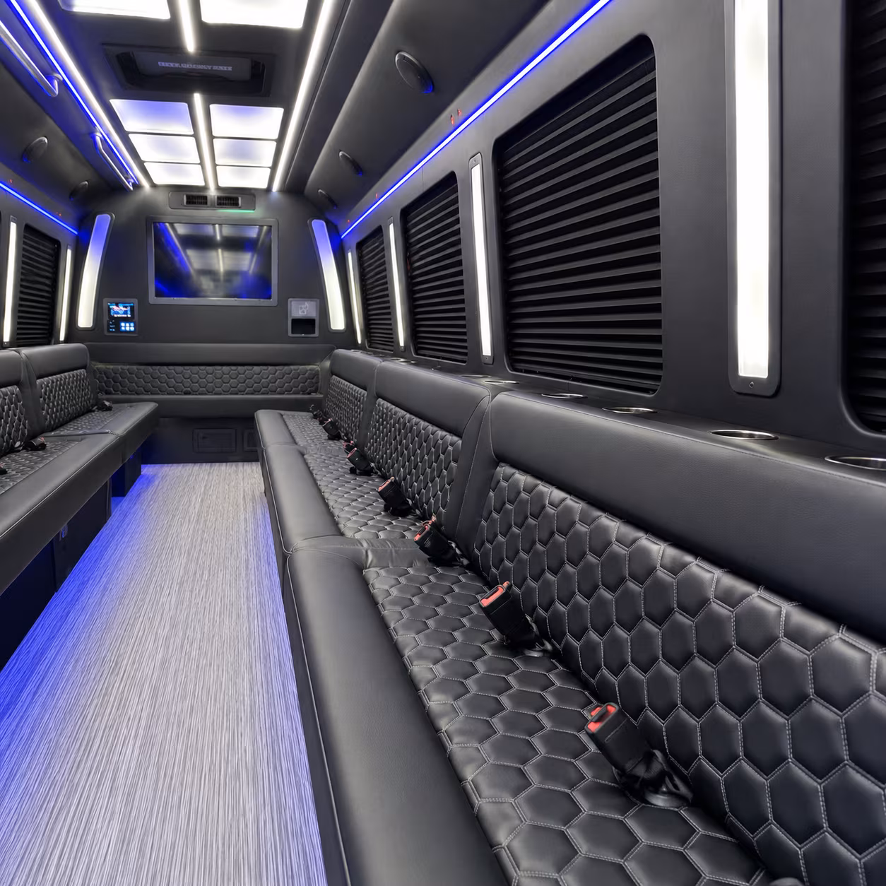 hampton party bus inside