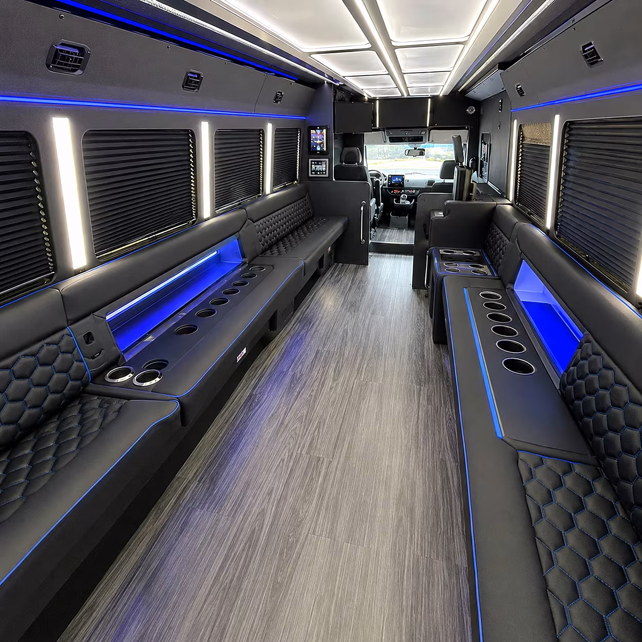 hampton party bus interior