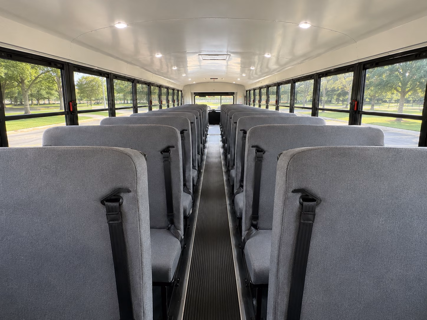 hampton school bus inside