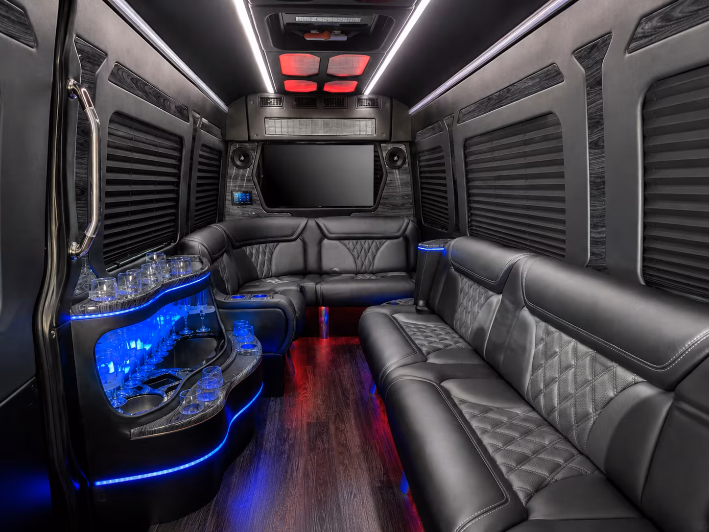 hampton sprinter limousine inside