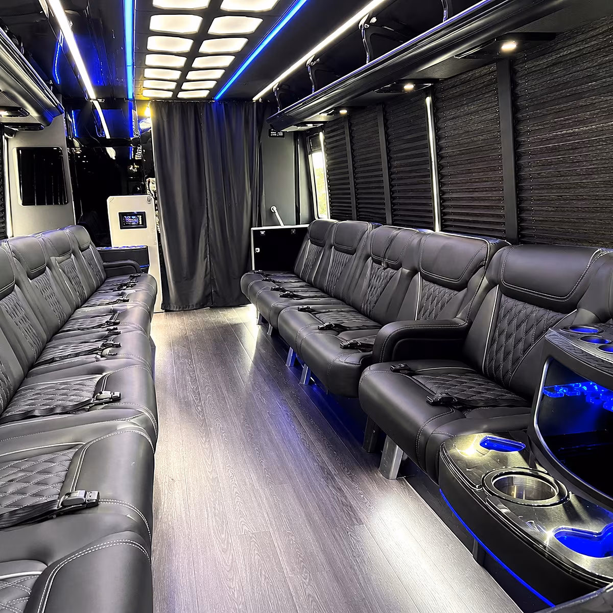 hampton wedding party bus rental